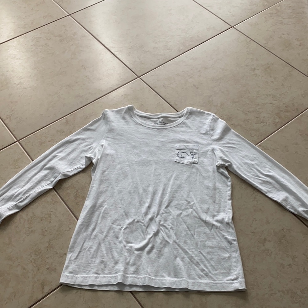 VINEYARD VINES WHITE LONG SLEEVE SHIRT